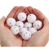 10 Pcs White Rattle Balls Inserts for Animal Puppet Doll, Rattles and Rings Repair Noise Maker Ac...