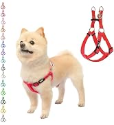 PUPTECK No Pull Dog Harness Soft Adjustable Basic Nylon Step in Puppy Vest Outdoor Walking with I...