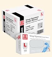 Basic Medical Blue Vinyl Exam Gloves - Latex-Free & Powder-Free - Case of 1,000