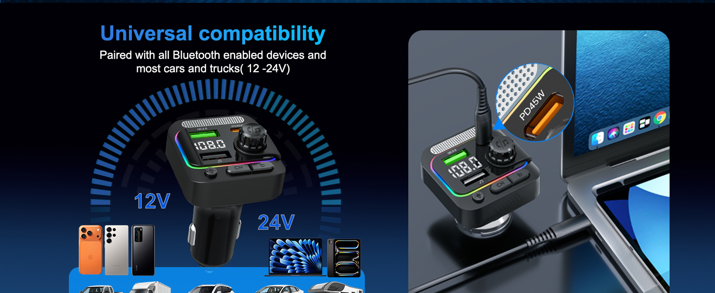 cigarette lighter radio bluetooth 12v bluetooth transmitter plug in bluetooth adapter for car