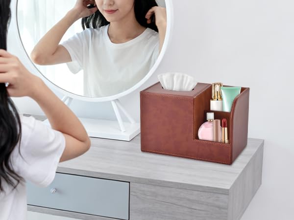 XNONE PU Leather Tissue Box Cover