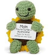 OASSIE Gifts for Mom from Daughter Son - Handmade Positive Crochet Turtle Sunflower - Mothers Day...