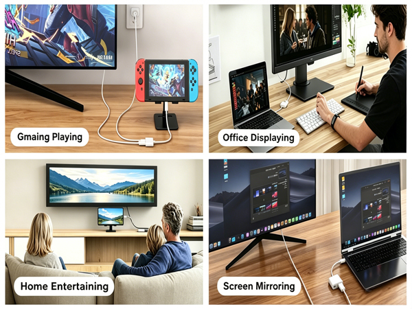 USB C to Hdmi Adapter for iPhone