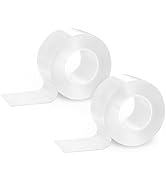 Krijuess 2 Rolls Window Seal Strip, 2 Inch x 33 FT Air Conditioner Window Seal Residue, Clear and...