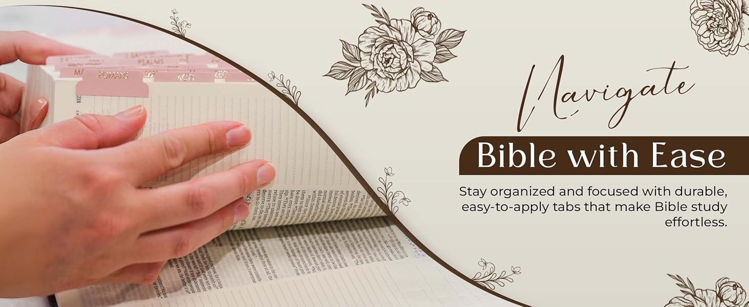 floral bible tabs, bible tags, bible tabs for women, gold bible tabs, bible tabs gold