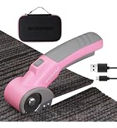 WORKPRO Cordless Electric Scissors, 4V Rotary Cutter for Cardboard Carpet Leather Plastic, 2000mA...