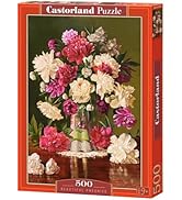 CASTORLAND 500 Piece Jigsaw Puzzles, Beautiful Pheonies, Bunch of Flowers, Still Nature