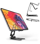 Kado Aluminum Alloy Tablet Stand for Portable Monitor, Foldable iPad Stand Holder Adjustable, Com...