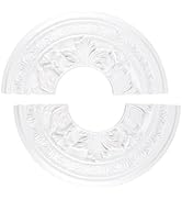 INCREWAY 1Pack Split Lighting PU Ceiling Medallion Ceiling Cover Plate Ceilings Fan Medallion Hom...