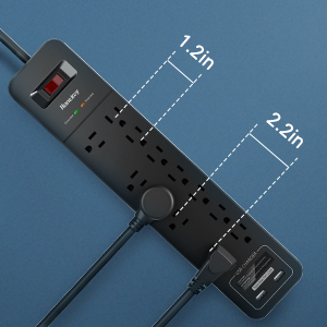 12 Outlets Surge Protector Power Strip