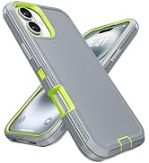 Jelanry Case for iPhone 16 5G 6.1-inch, Heavy Duty Rugged & Dual-Layer Protection [Shockproof Dro...