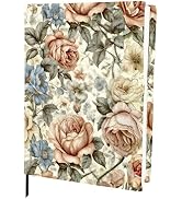 CRASPIRE Flower Stretchable Book Cover Jumbo Fabric Rose Vintage Reusable Washable Large Nylon Bo...