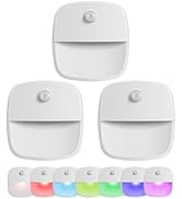 AMIR Newest Motion Sensor Light, Under Cabinet Lighting with Remote,Timer, 9 Lighting Modes RGB L...