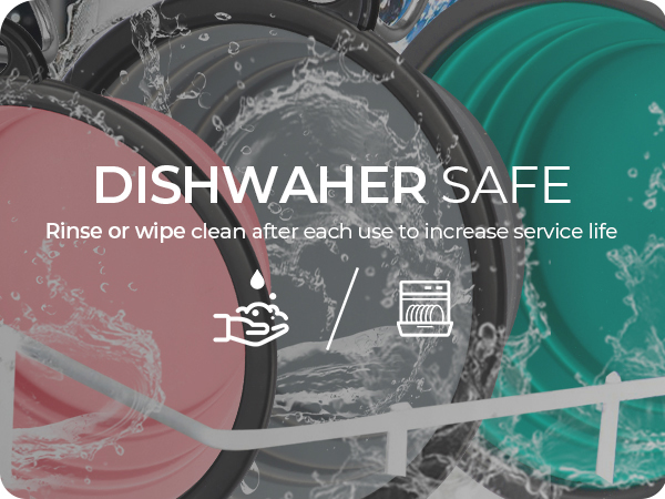 dishwasher safe outdoor camping gear platos para perros tazones de agua portatiles