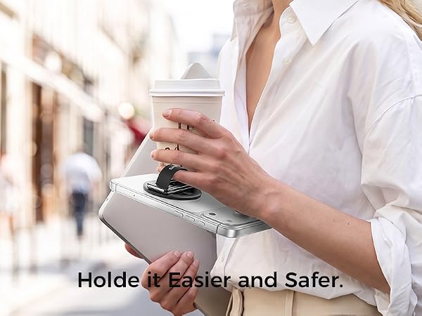 Grab coffee, notebooks and your phone all at once with this magnetic grippreventing accidental slips