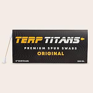 Terp Titans Original Cotton Swabs Stiff Bamboo with Large Tips