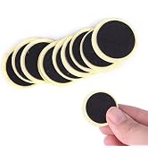 Calsgkspray 24Pcs Black Bike Tire Patch Kit,Glueless Bike Repair Patch, Round Bicycle Tube Patche...