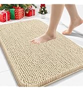 Arotive Bathroom Rugs 30x20, Extra Soft Absorbent Shaggy Chenille Bath Rugs, Machine Washable Rub...