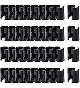 72 Pcs Wire Shelf Clips for 1" Post - 36 Pairs of Wire Rack Lock Clip Replacements for Metal Shel...