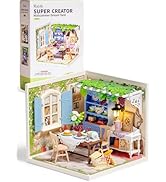 Rolife Super Creator Kits, Tiny House Building Blocks for Little Dolls, DIY Plastic Mini House Mo...