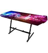 Nuxovilar Stretchy 88 Keys Keyboard Piano Dust Cover, Dust - Proof Elastic Milk Silk with Colorfu...