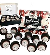 Bath Bombs for Women with Inspirational Messages – 12 Natural and Organic Bath Bombs Gift Set wit...