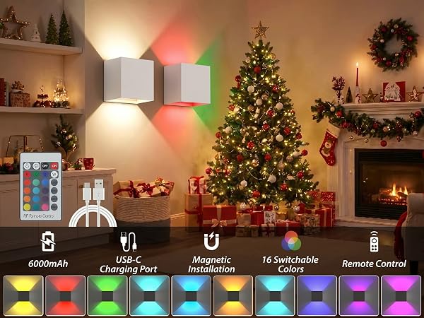 LED RGB Wall Lights for Room Decor