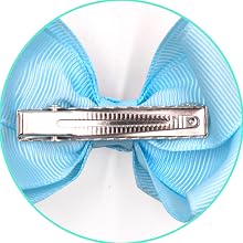 Metal clips with bow