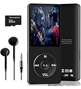 32GB Bluetooth MP3 Player, Digital Music Player Running,HiFi Sound, HD Speaker, FM Radio, E-Book,...