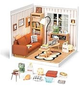 Rolife DIY Miniature Plastic House Building Set Toys Playset with LED Suitable for Mini Figures C...