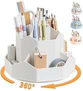 Pencil Pen Holder for Desk,9 Slots 360 Degree Rotating Desk Organizers,Desktop Storage Stationery...