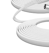 Itramax 12V DC Extension Cable 20ft 2Pack,Flat 5.5mm x 2.1mm 22 AWG Power Supply Extended Cord,55...