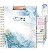 Ospelelf Undated Budget Planner with Expense Tracker and Bill Organizer Large Spiral Bound Monthl...