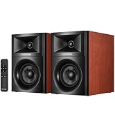 Sanyun SW205 80W Powered Bookshelf Speakers with 3D Soundstage | Precision DSP Spatial Audio & Ge...