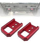 RULLINE Red Tow Hooks Compatible with Toyota Tacoma 2024-2026, 4Runner 2025-2026, Land Cruiser 25...