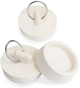 Phivan 3 Pack Rubber Drain Stopper for 1-1/2 Inch Sink & Bathtub, Bathroom & Kitchen Sink Plug wi...