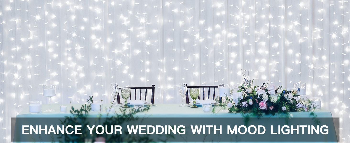 wedding curtain lights