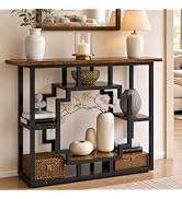 HavenlyYouth 41.3 Inch Entryway Table, Narrow Console Table Behind Couch, Accent Sofa Table with ...