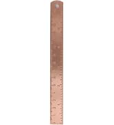 Rose Gold Ruler, Metal Drawing, Brass Straight, Unisex Learning Measuring Ruler Bookmark Statione...