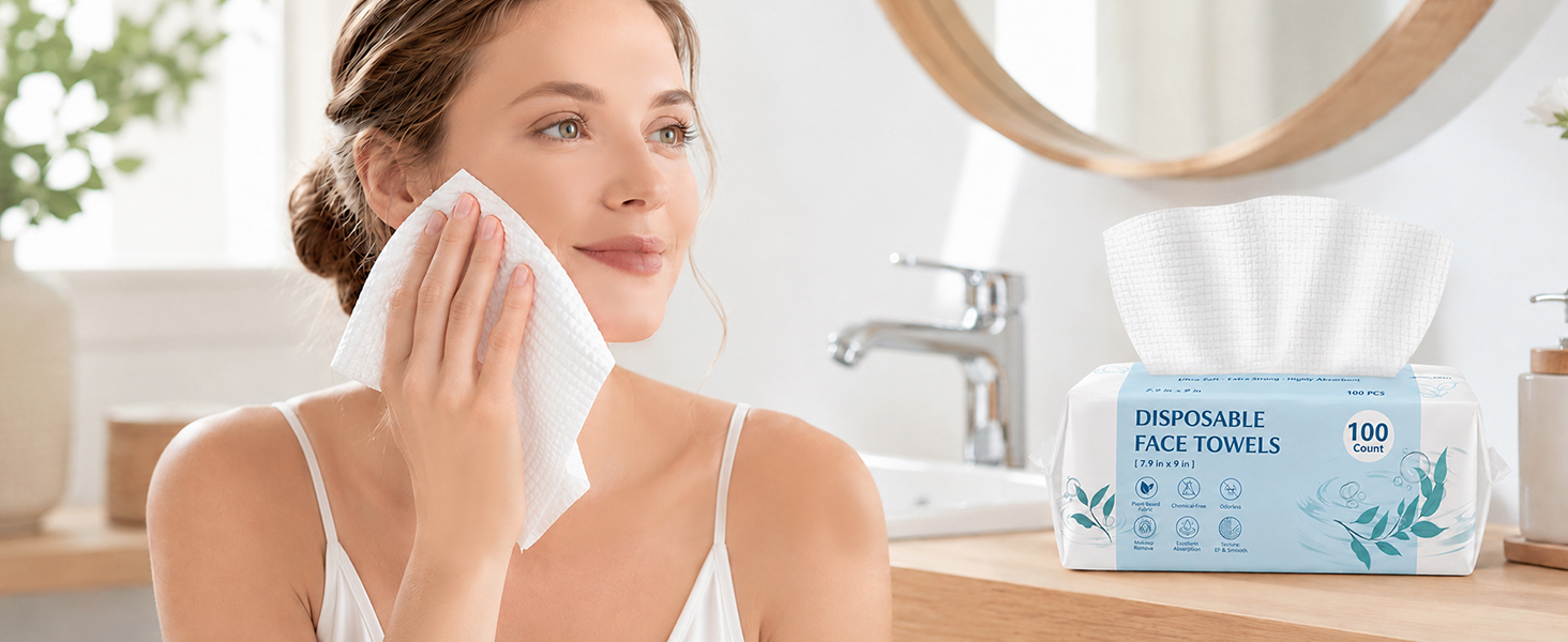 disposable face towels