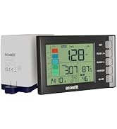 ECOWITT WH5370 Wireless Rain Gauge, Includes WN20 Tipping-Bucket Collector Sensor and WH5370_C Di...