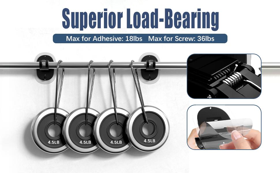 curtain rod holders no drilling