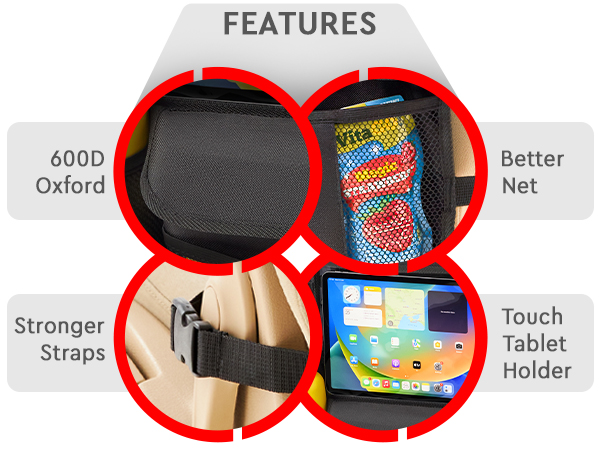 car seat protector organizer