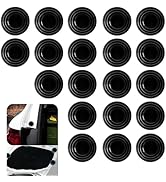 Polcatay 20 PCS Car Door Shock Absorber, Door Side Sound Reducer Buffer Silicone Pad, Self-adhesi...