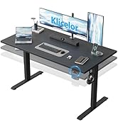 Klicelor 55 Inch Large Electric Standing Desk, Height Adjustable Office Desk, Sit Stand Up Comput...