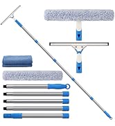 Mitclear 77'' Professional Squeegee Window Cleaner Tool with Extension Pole, Car Windshield Clean...