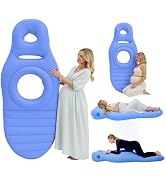 AJOFIEK Inflatable Pregnancy Pillow, Pregnant Woman's Abdominal Hole Full Body Inflatable Bed Abd...