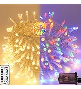 66FT 200 LED Color Changing Christmas String Lights with Remote & Timer & Memory Function, 11 Lig...