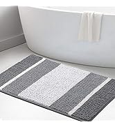 Bathroom Rugs Bath Mat for Bathroom Bath Rug Non Slip Shaggy Bath Rugs Extra Soft Absorbent Bathr...