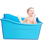 Portable Home Bathtub, 34.3 * 18.1 * 22.2in Practical bathtub for User Below 5.3ft Tall, Petite B...